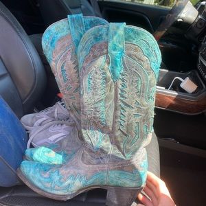 Corral Blue cowgirl boots